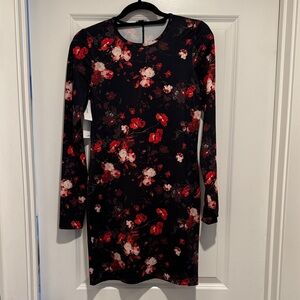 NWT Wilfred bodycon Floral Long Sleeve Dress